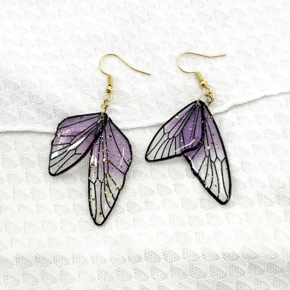 Butterfly Wings Earrings, Enchanted Fairy Wing, Mother's Day Jewelry, Butterfly